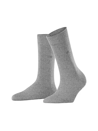 BURLINGTON | Damen Socken BLOOMSBURY 36-41 light grey | 